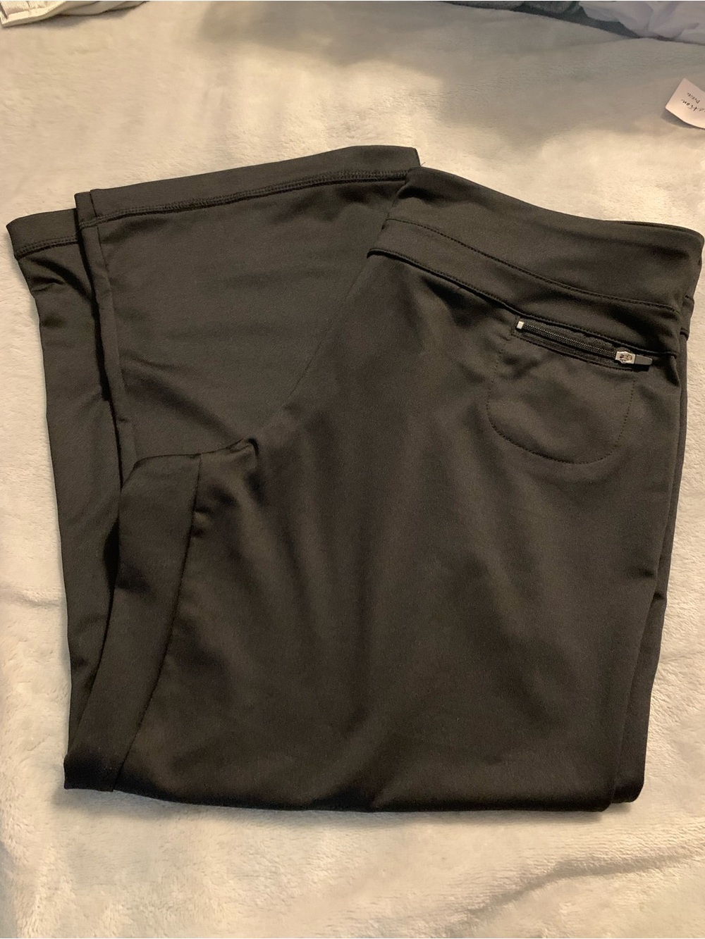 Black Athletic Zip Pocket Leggings jockey Med